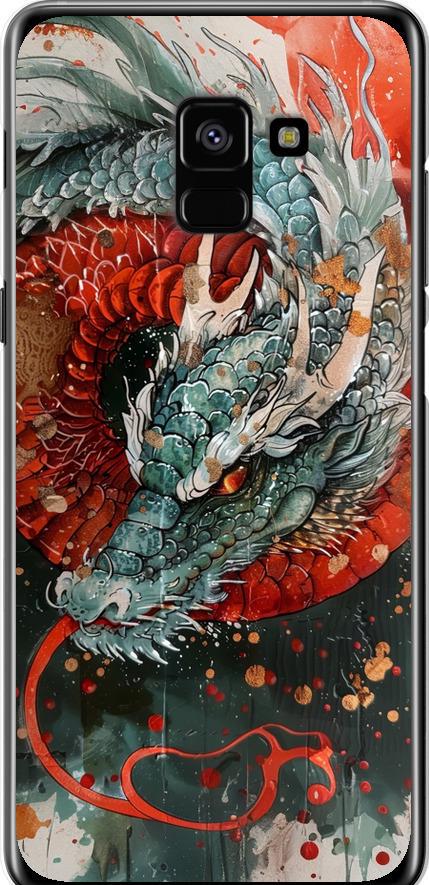 Чехол на Samsung Galaxy A8 Plus 2018 A730F Стихия огня (6101u-1345-42517)