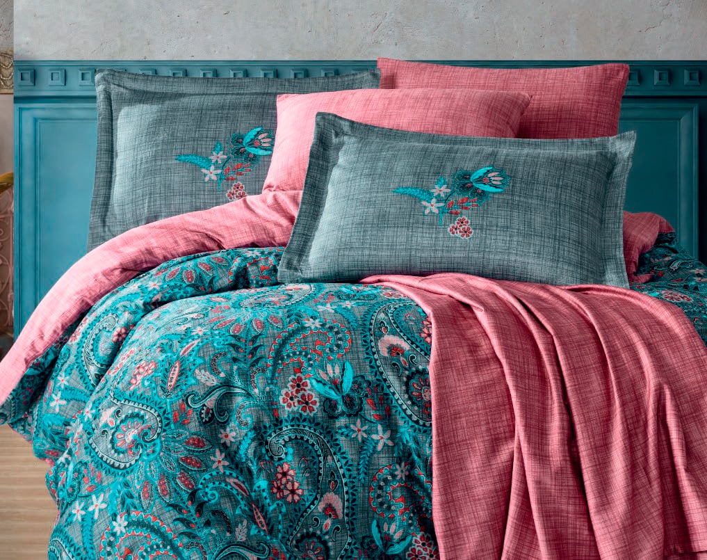 Комплект постельного белья Hobby Exclusive Sateen Estela 200х220 Серый