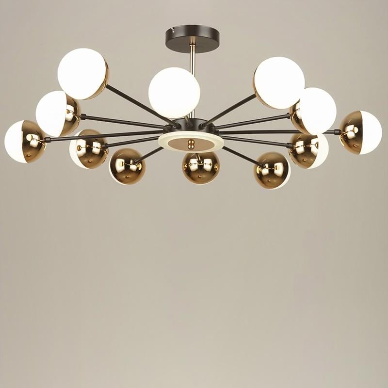 Люстра подвесная LED Light House SRS-16362/12 168W светодиодная Черный/Бронза