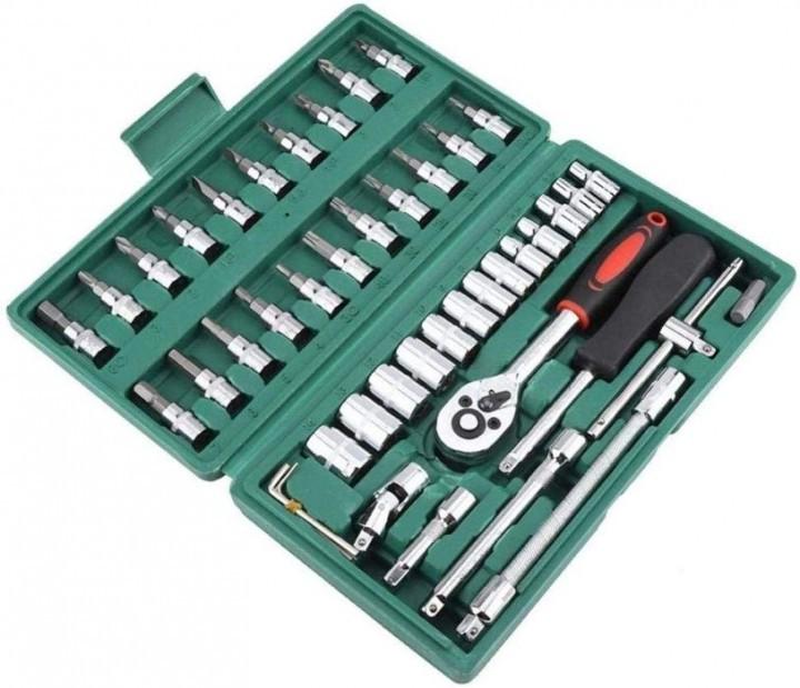 Набір інструментів універсальний Steel Tool Set 46 Piece - фото 1