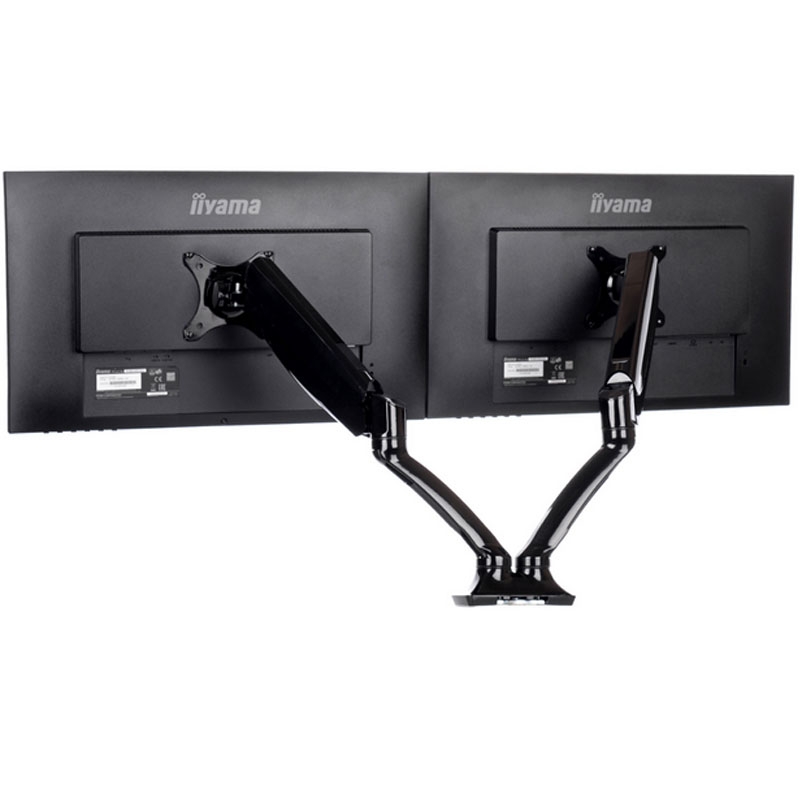Кронштейн для монітора Iiyama DS3002C-B1 для двох моніторів 10-27" Чорний (22631580) - фото 7