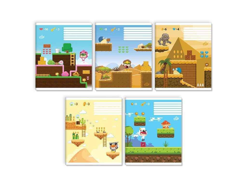 Тетрадь в линию Бріск 12 л. 25 шт. ТВ-107 №2426 Игра (1065672)