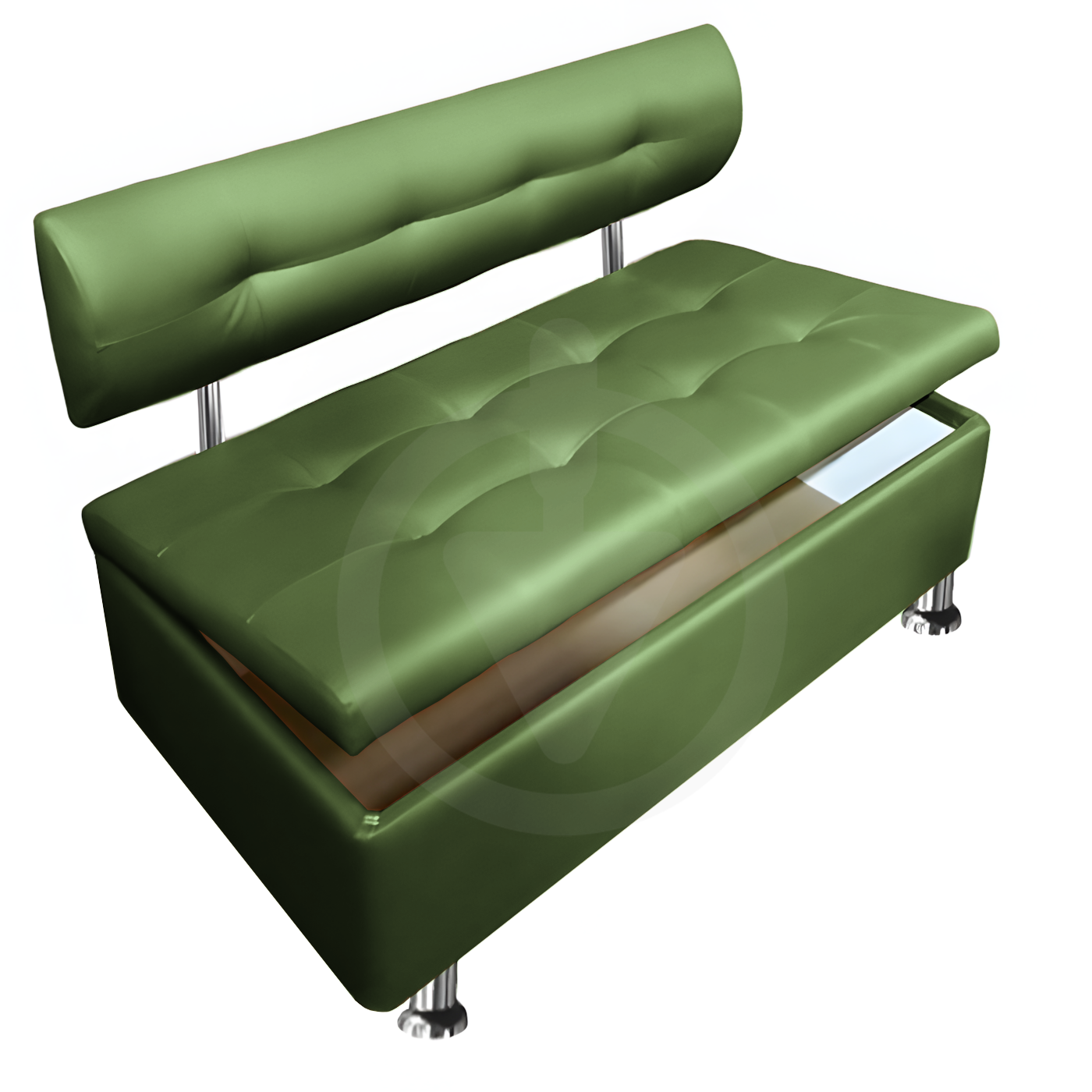 Диван офісний з нішою AVVS для очікування/прийомної 150 см з ніжками 14 см Світло-оливковий (25808389) - фото 2