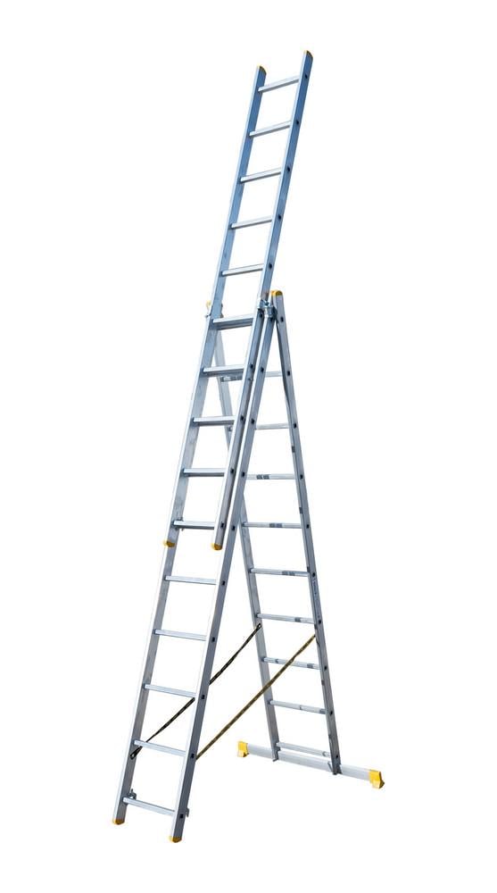 Драбина Mastertool 3-секційна 3х10 сходинок алюмінієва (79-1310)