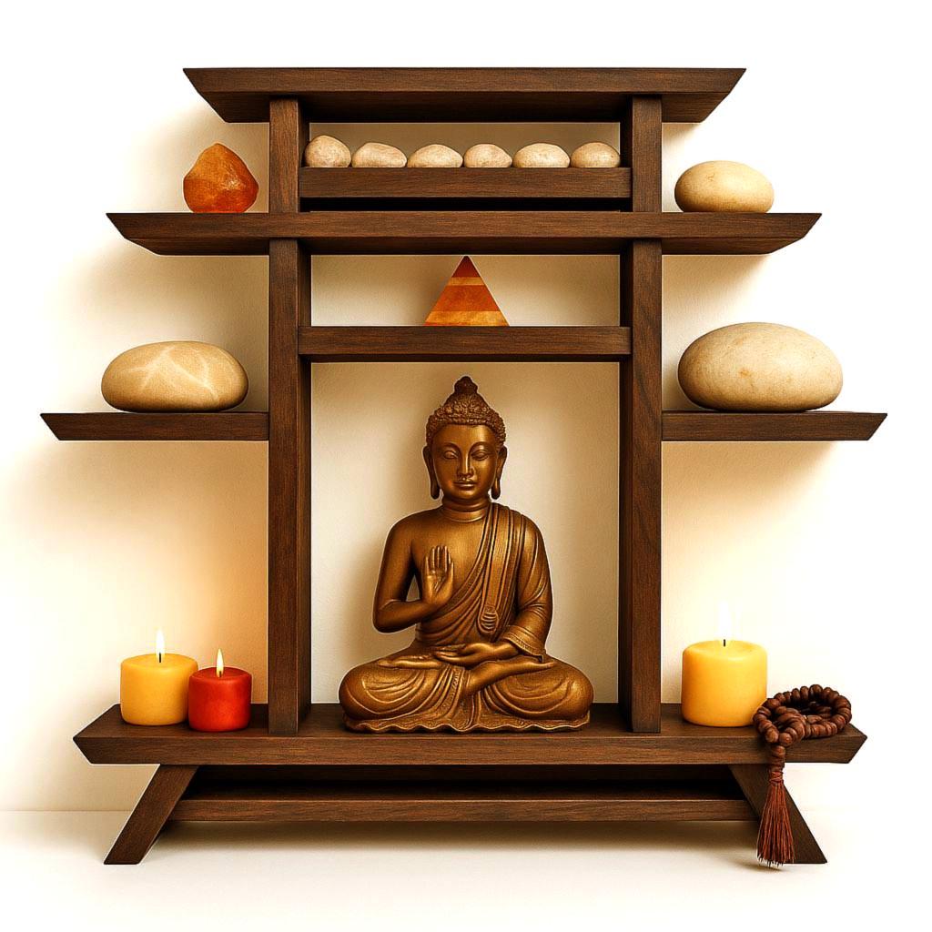 Вівтар для медитації з дерева Балатан Терракот (ЛАТ-006632) Вівтар для медитації з дерева Балатан Терракот (ЛАТ-006632)