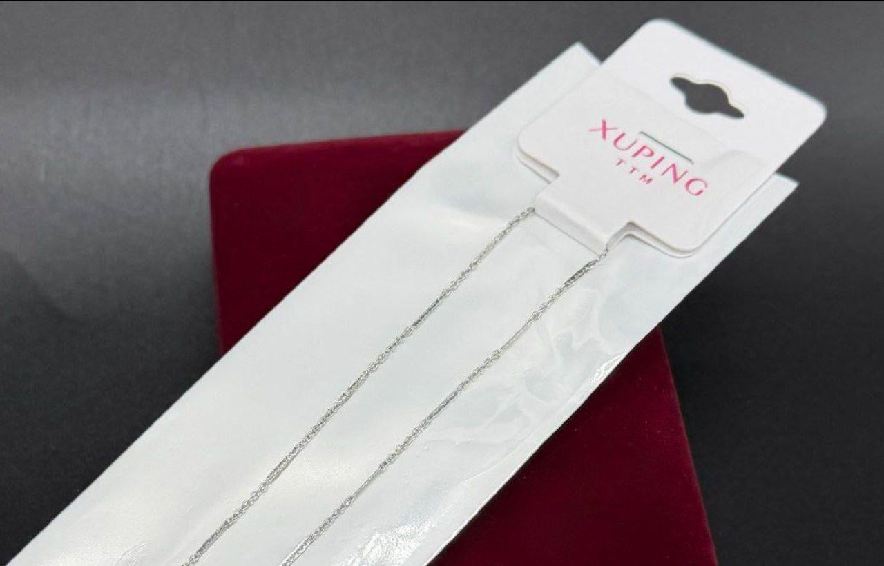 Ланцюжок жіночий Xuping з медичного золота гіпоалергенний 50 см Срібний (2904284511)