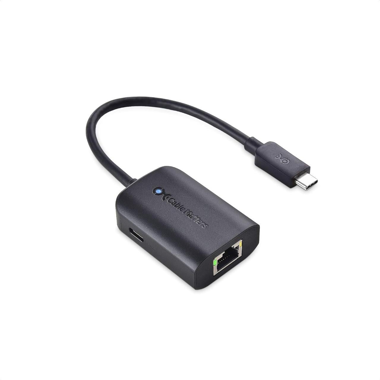 Адаптер Usb C-Gigabit Ethernet с подзарядкой 100 Вт совместимый с MacBook Pro Dell XPS