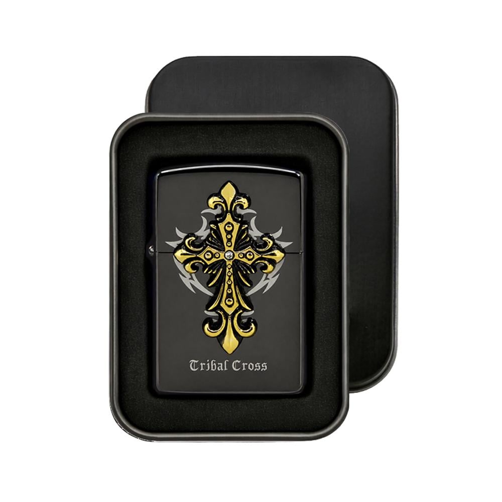 Зажигалка бензиновая с крестом Zorro Cribal Cross (ЗК-172)