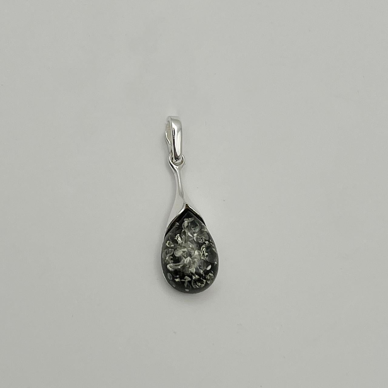 Серебряный кулон с янтарем 1,1 г (2587946247)