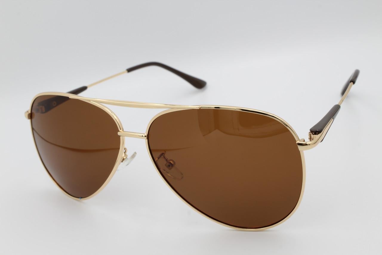 Солнцезащитные очки мужские поляризационные aviator Р8077 №2 (2581348209)