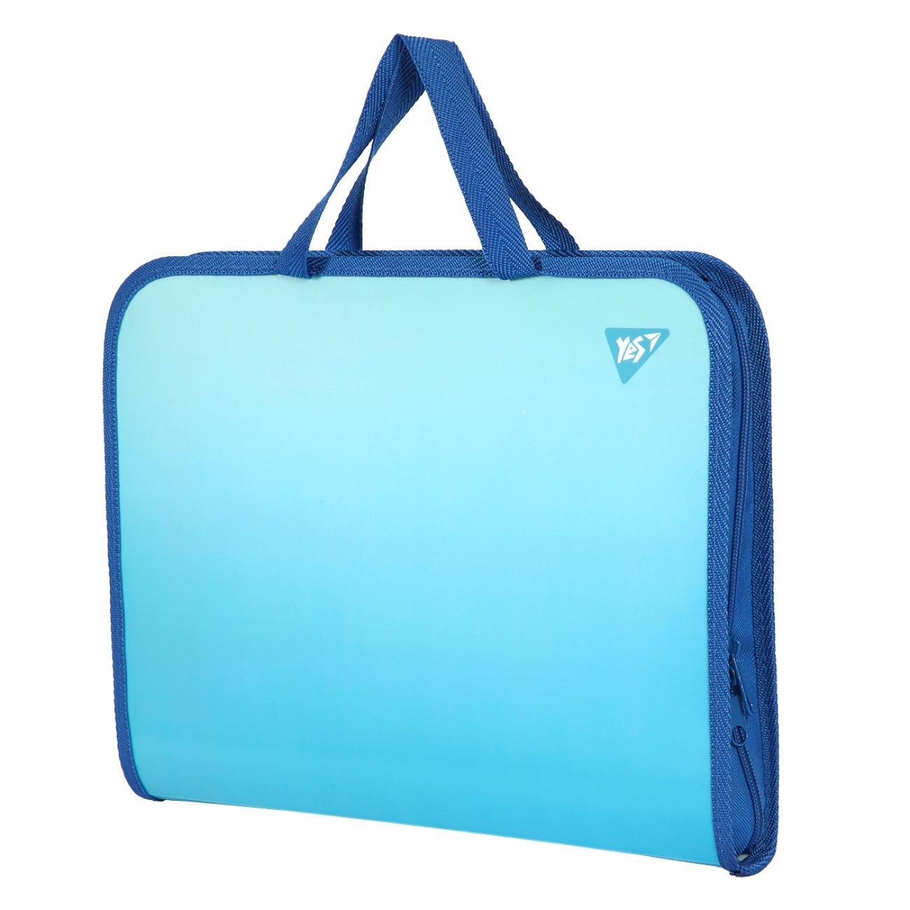 Папка-портфель шкільний YES FC Fusion на блискавці з тканинними ручками (492318) - фото 2