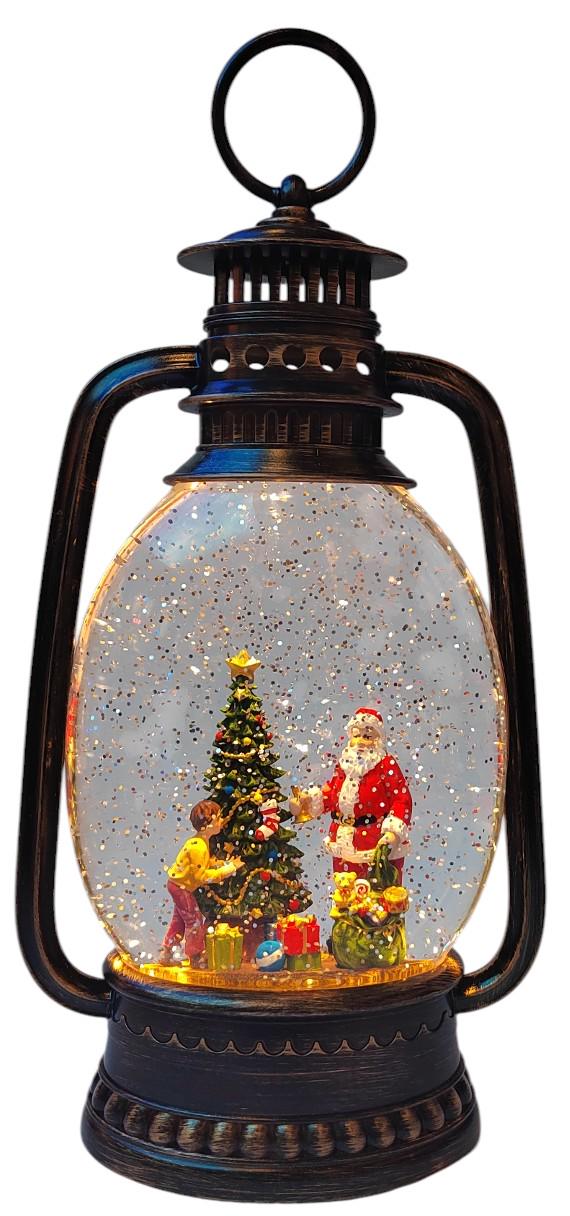 Новогодний ночник XMAS WDL-24028A Винтажный фонарь 27,9 см (10091)