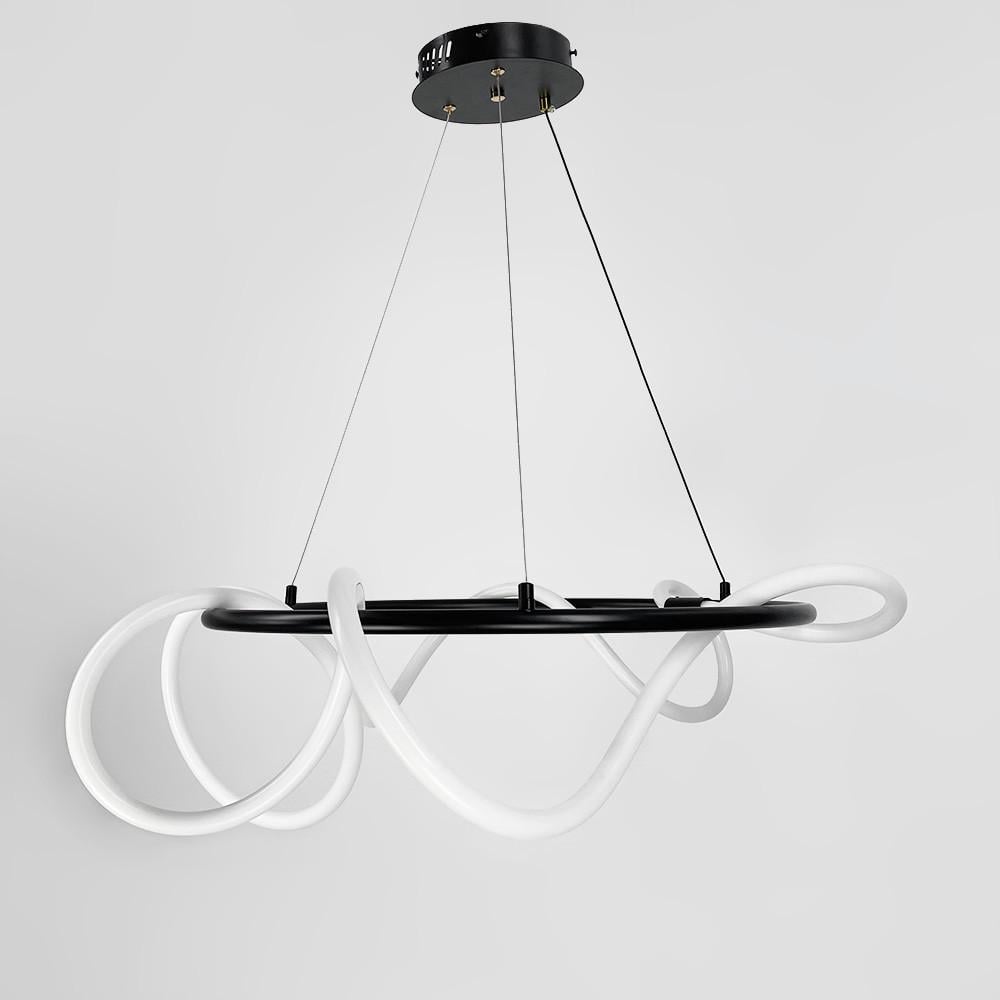 Люстра кольцевая с гибкой Led лентой d 85 см кольцо 60 см Черный (y 410-600 bk) - фото 3 Люстра кольцевая с гибкой Led лентой d 85 см кольцо 60 см Черный (y 410-600 bk) - фото 3