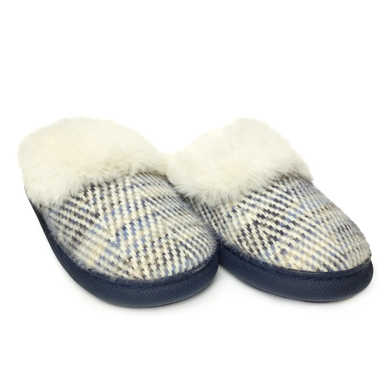 Домашние тапочки женские Jomix махровые 23 см р. 37 Синий  (MU-8550-1)