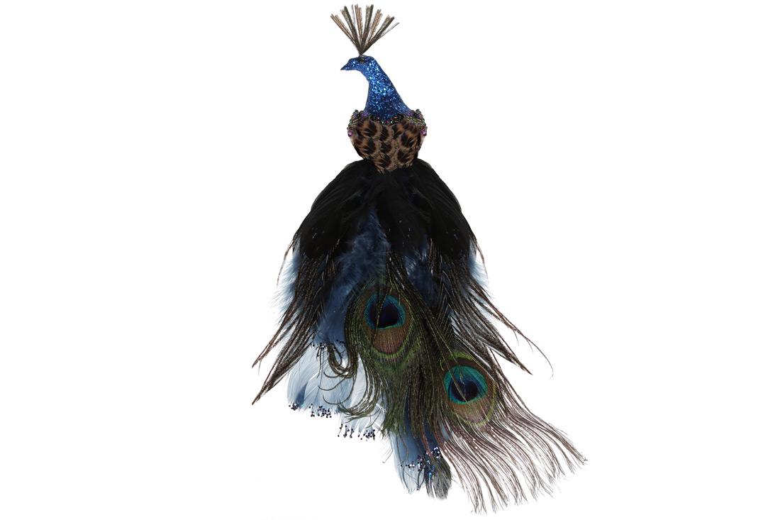 Декоративный Павлин на клипсе BonaDi (499-071)