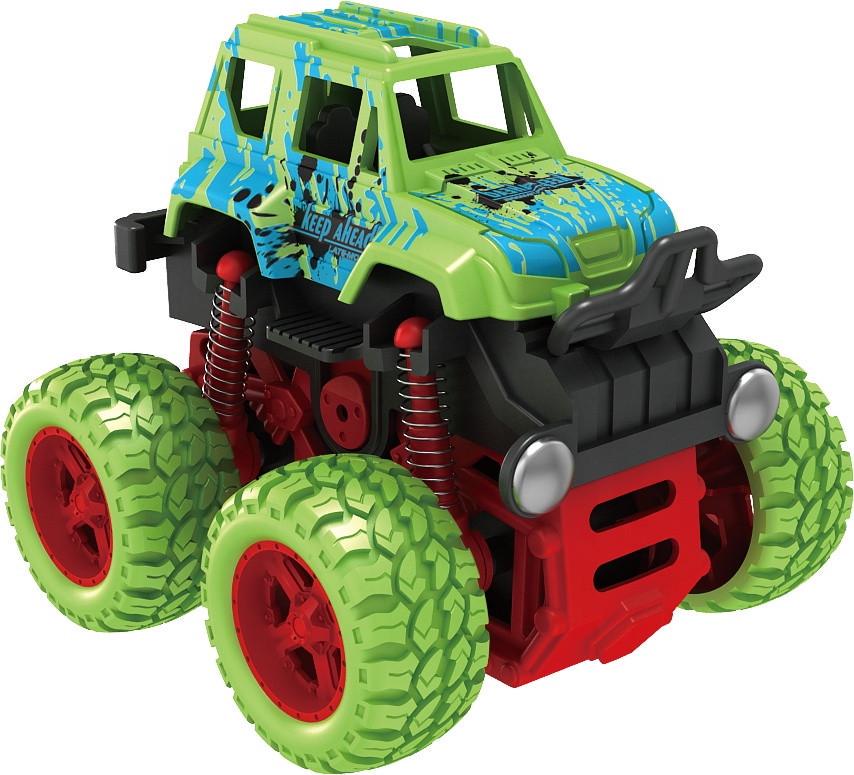 Инерционная игрушка Big Wheel Monster Zap трюковой автомобиль 1:36 4X4 Зеленый (SUN3282) Инерционная игрушка Big Wheel Monster Zap трюковой автомобиль 1:36 4X4 Зеленый (SUN3282)