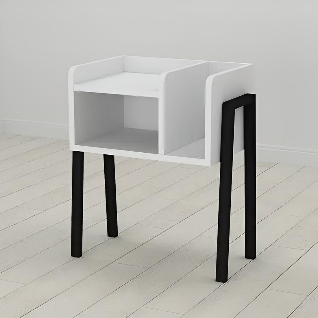 Тумба модульная Ferrum-decor Амели металл/ДСП 16 мм 540x450x320 мм Черный/Белый (FRD-103004)