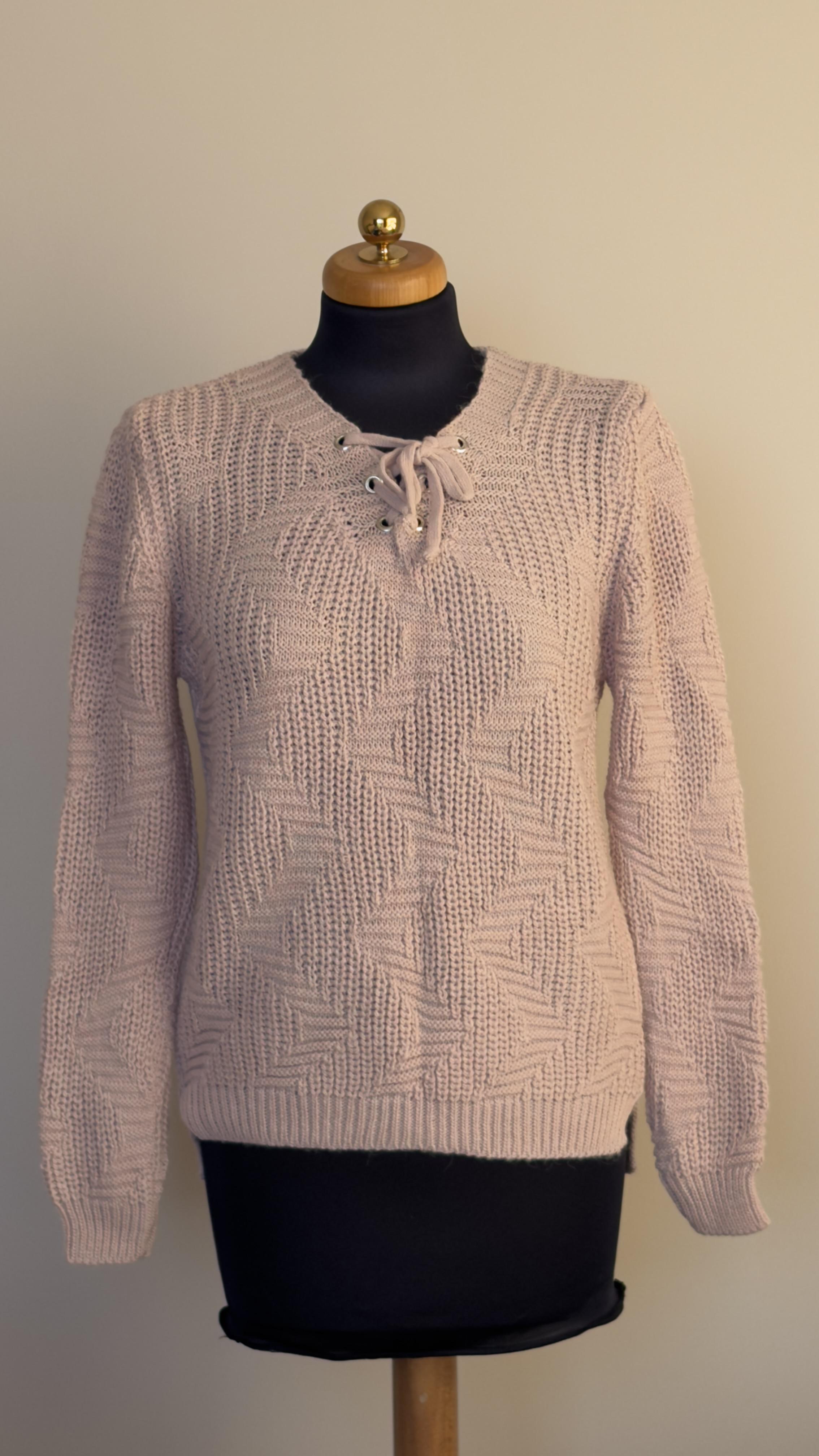 Светр Historia club з зав'язкою S/M Пильно-рожевий (3442536)