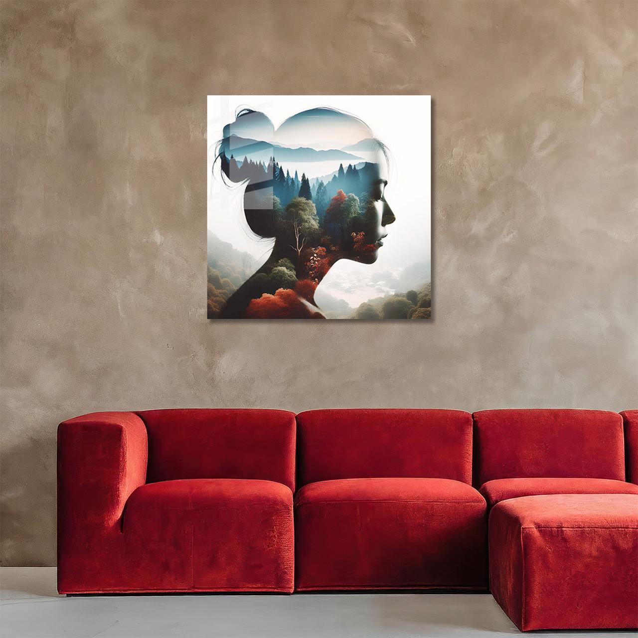 Картина на стекле NovellaPrint Природная рефлексия 90х90 см (505.3)