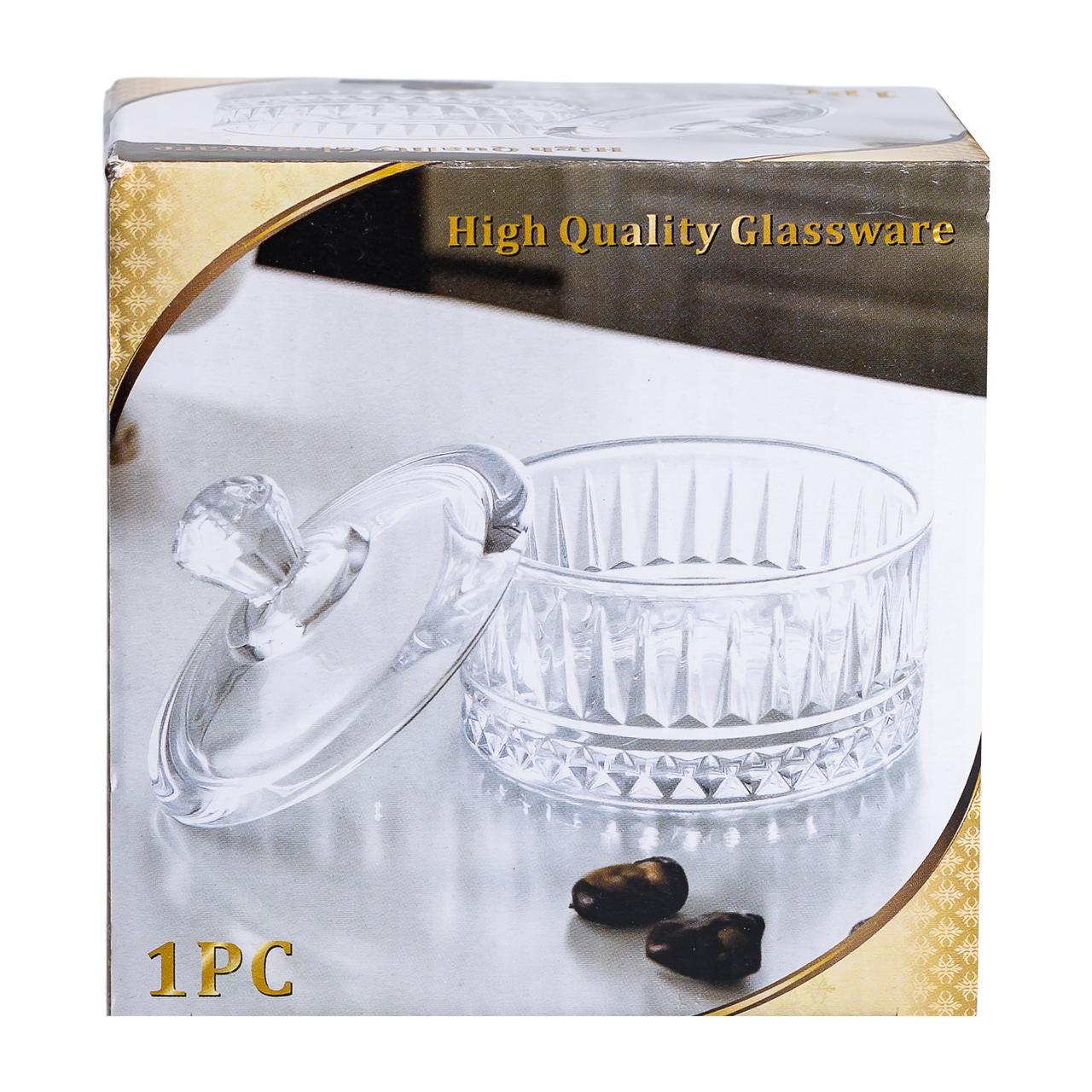 Конфетница с крышкой стеклянная 10 см (6021) - фото 6 Конфетница с крышкой стеклянная 10 см (6021) - фото 6