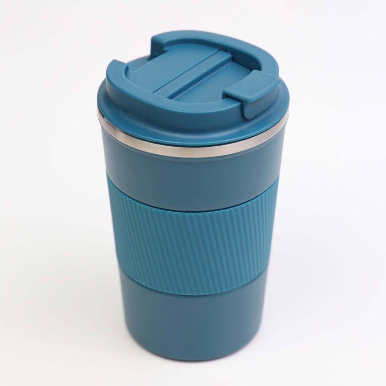 Термокружка вакуумная герметичная 380 мл Синий (00000010485)