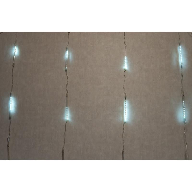 Гирлянда занавес снегопад 1,5x1,5 м 360LED белый IP44 (650187)