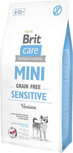 Корм сухий гіпоалергенний Brit Care Mini Grain Free Sensitive на основі оленини для собак які страждають на чутливе травлення 7 кг (20183) Корм сухий гіпоалергенний Brit Care Mini Grain Free Sensitive на основі оленини для собак які страждають на чутливе травлення 7 кг (20183)