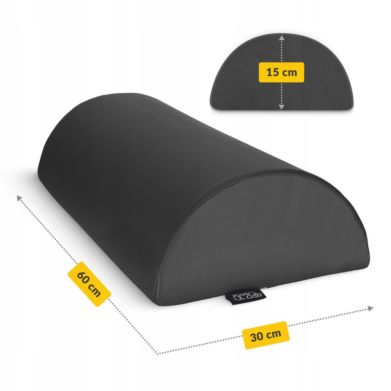 Полувалик для реабилитации и массажа 4fizjo 60x30x15 Black (P-5905973402910) - фото 2 Полувалик для реабилитации и массажа 4fizjo 60x30x15 Black (P-5905973402910) - фото 2