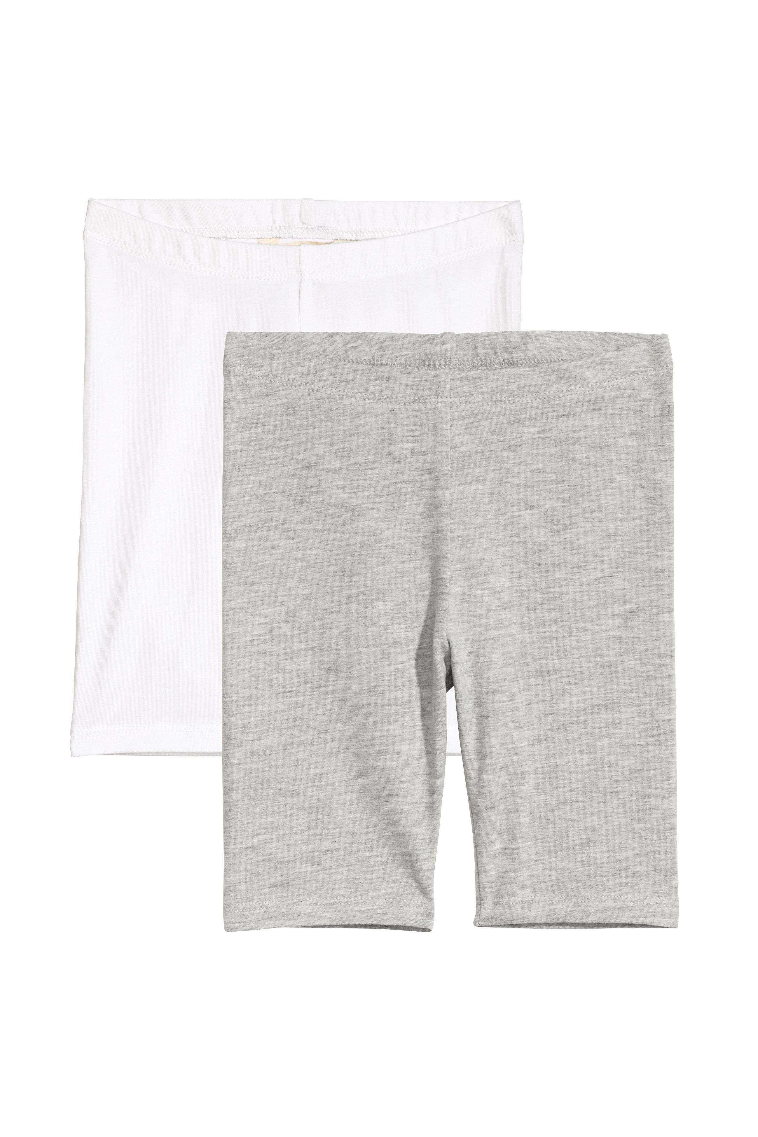 Шорти 2 шт. H&M 128 см Біло-сірий (A26097732235)