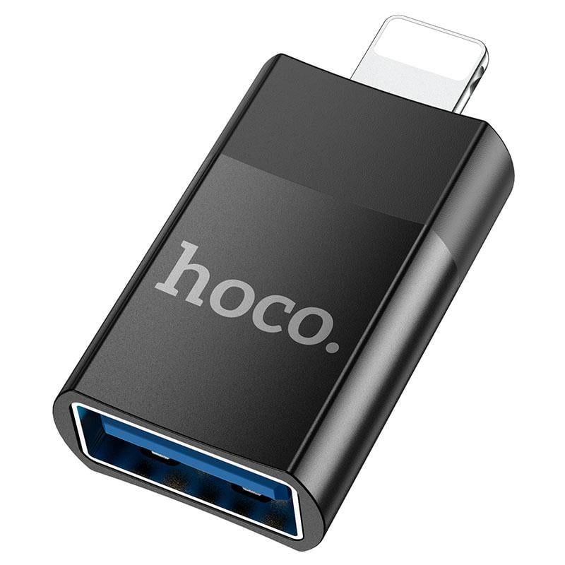 Переходник Hoco UA17 Lightning Male to USB Female USB2,0 Черный (00000055895_1)