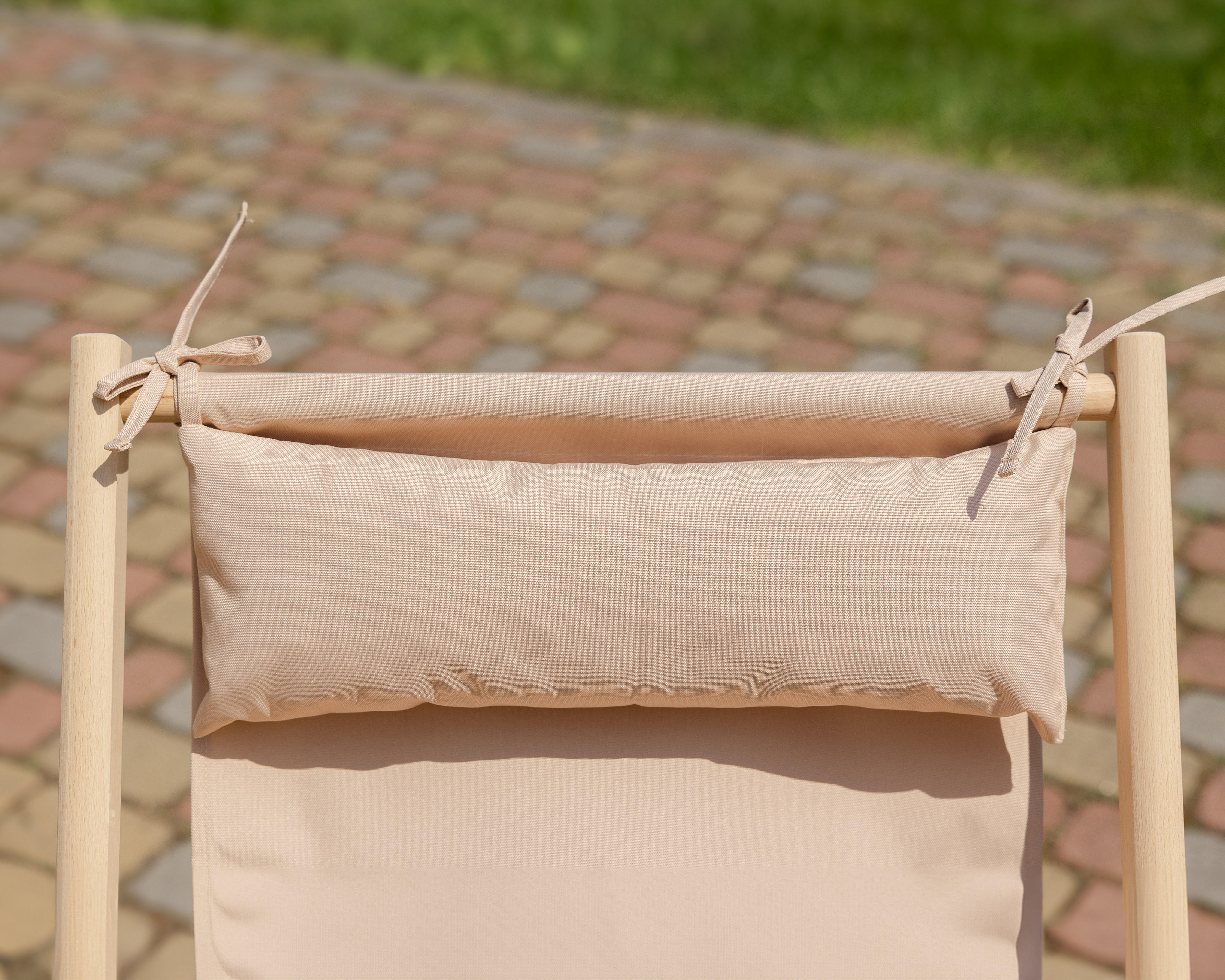 Шезлонг дерев'яний розкладний XRmaster з підлокітниками та підголовником Капучино (0002244) - фото 3 Шезлонг дерев'яний розкладний XRmaster з підлокітниками та підголовником Капучино (0002244) - фото 3