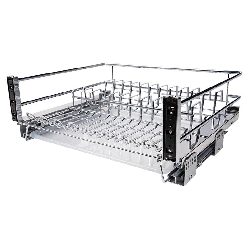 Кошик для кухні висувний Muller центральний з доводчиком 600 мм Хром (SO1005)