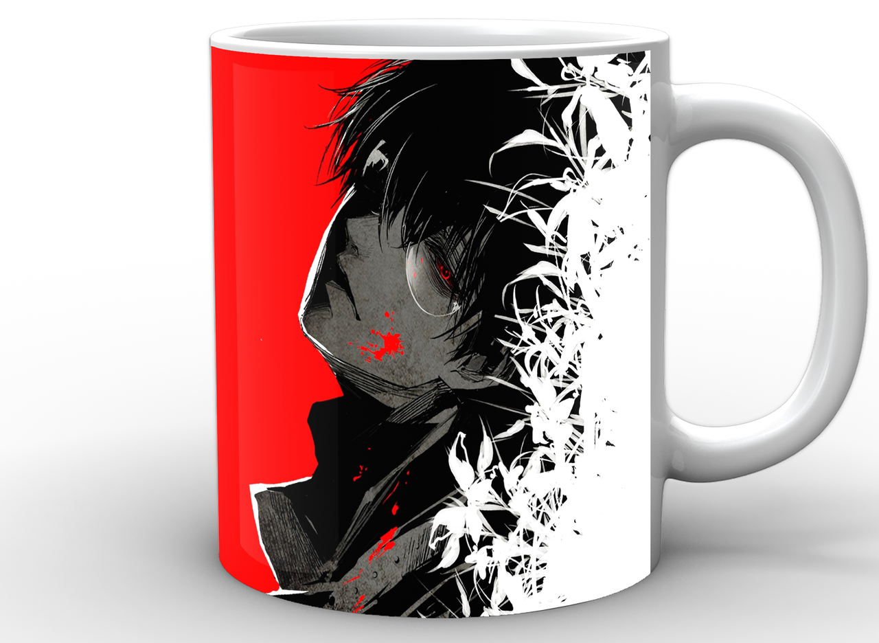 Чашка Gee! Tokyo Ghoul Токийский гуль красный фон Белый TG.02.025