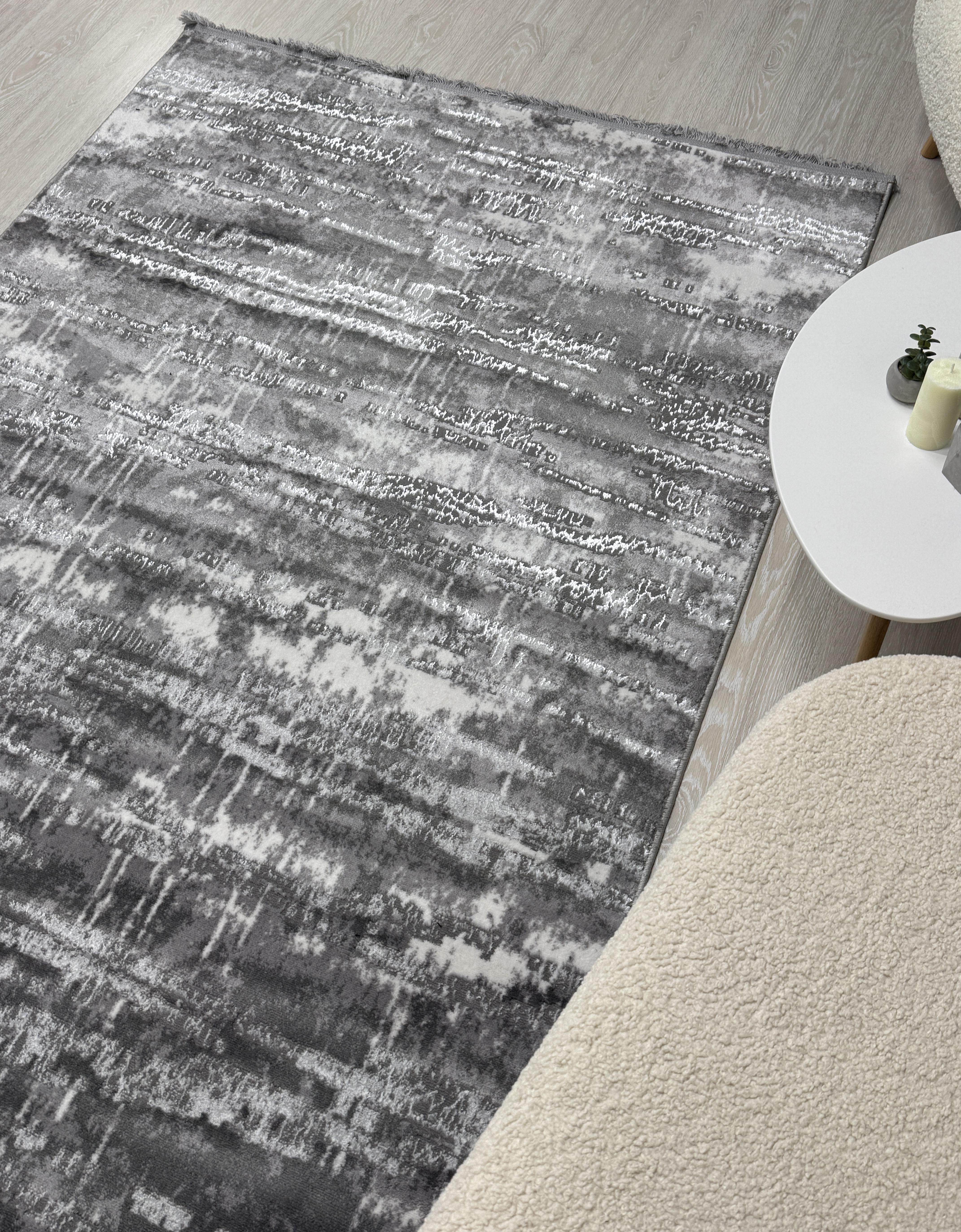 Килим Mars з невисоким ворсом 200x300 см Сірий (2701BKG/AG9) - фото 7 Килим Mars з невисоким ворсом 200x300 см Сірий (2701BKG/AG9) - фото 7