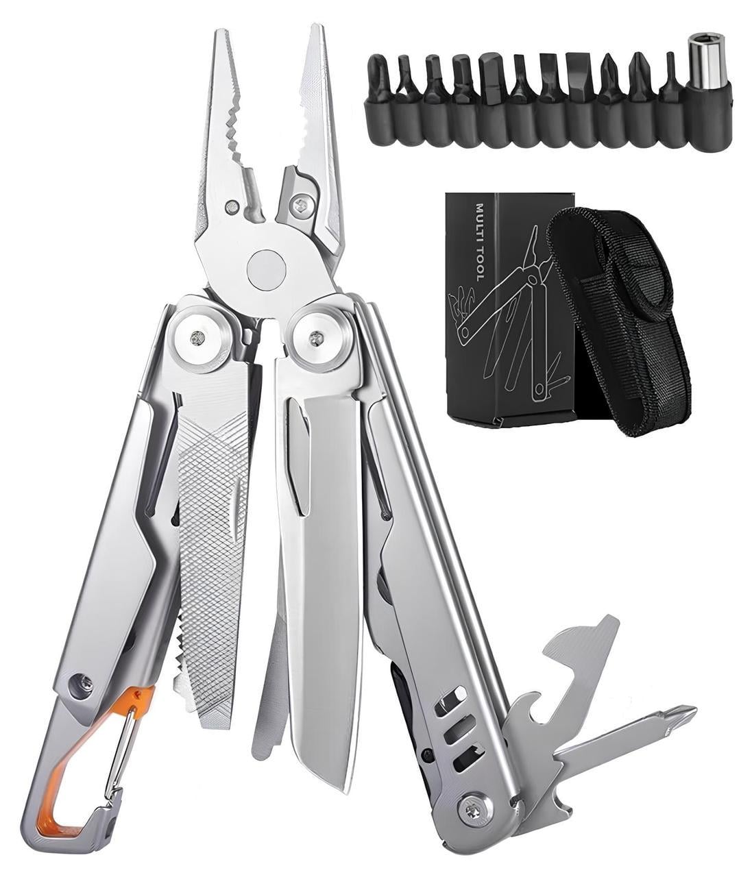 Мультитул Ganzo GHK6 Daicamping DL8 HRC78K карабин с комплектом бит полноразмерный Liner Lock (2589008464)