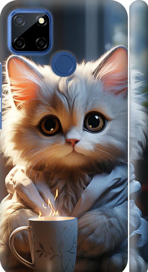 Чехол на Realme C12 White cat (5646m-2240-42517)