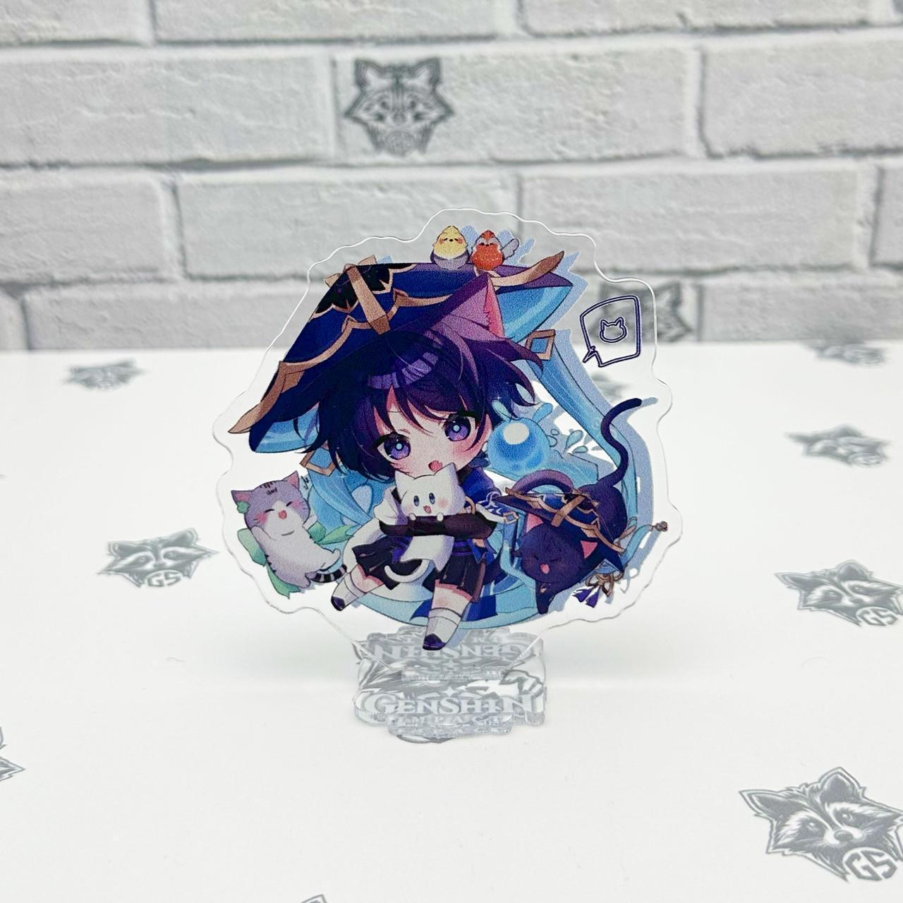 Фигурка коллекционная акриловая Chibi Genshin Impact Путешественник Скарамуччи 1 10 см (2632835928)