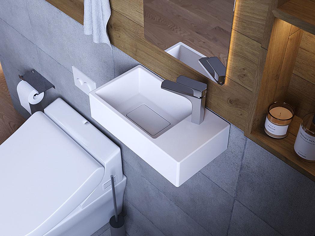 Умывальник подвесной Status Savay R White (729)