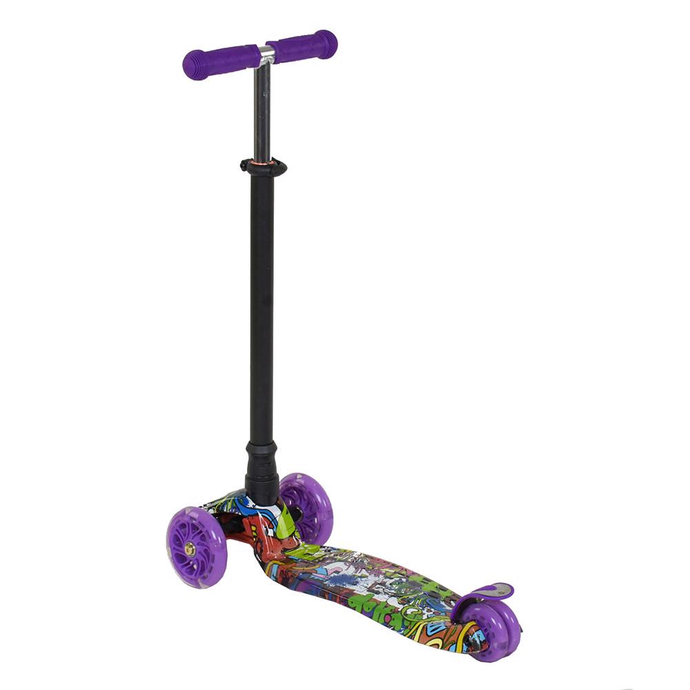 Самокат дитячий MAXI Best Scooter А 24646/779-1390 з підсвічуванням Purple - фото 2