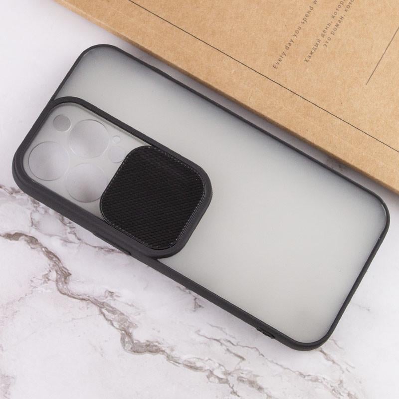 Протиударний чохол Camshield mate TPU зі шторкою для камери для Apple iPhone 13 Pro (6.1") Чорний - фото 4