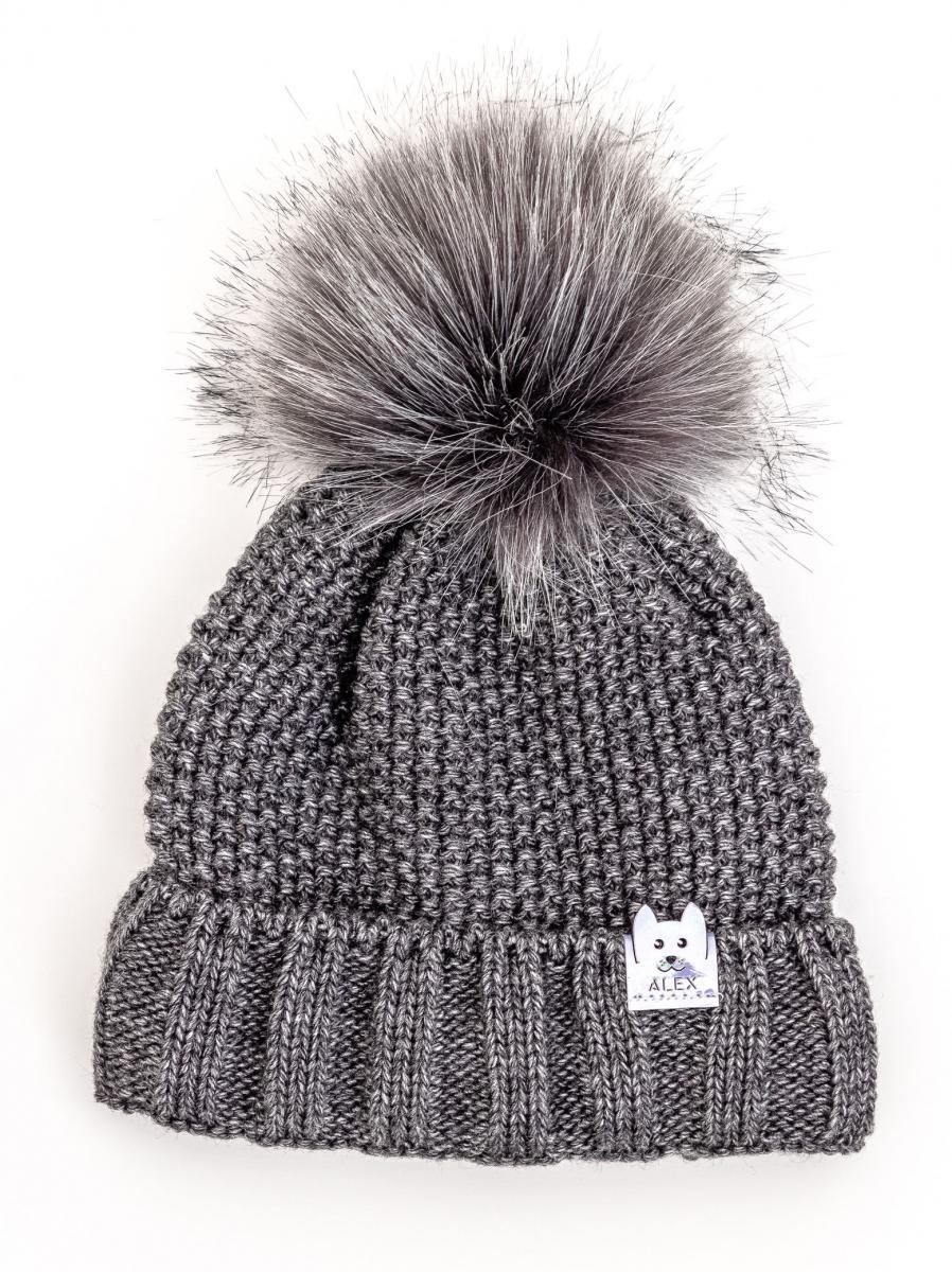 Шапка детская зимняя Alex Дог 46-50 см Асфальт