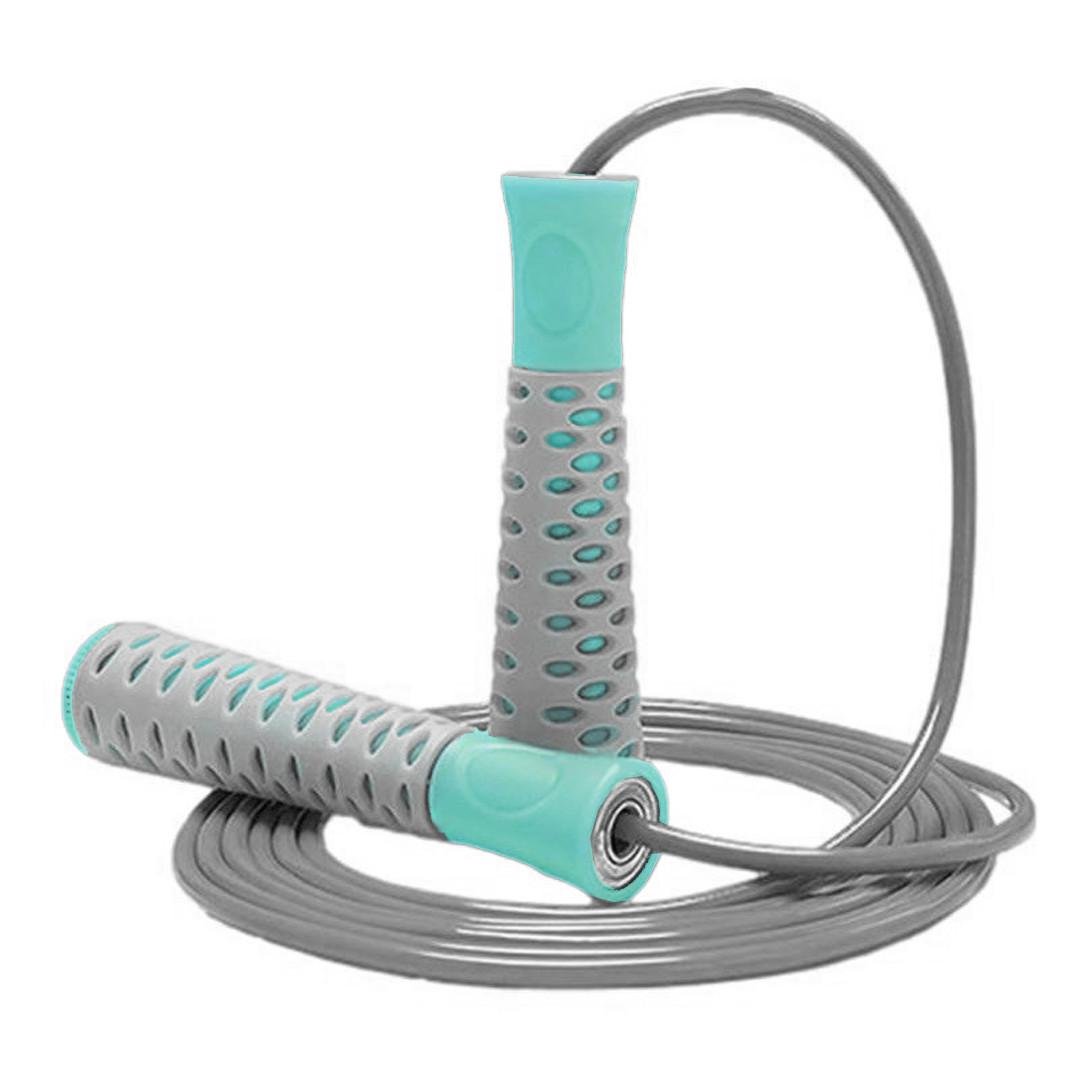 Скакалка PowerPlay 4206 Jump Rope PRO+ 2,75 м Сіро-м'ятний