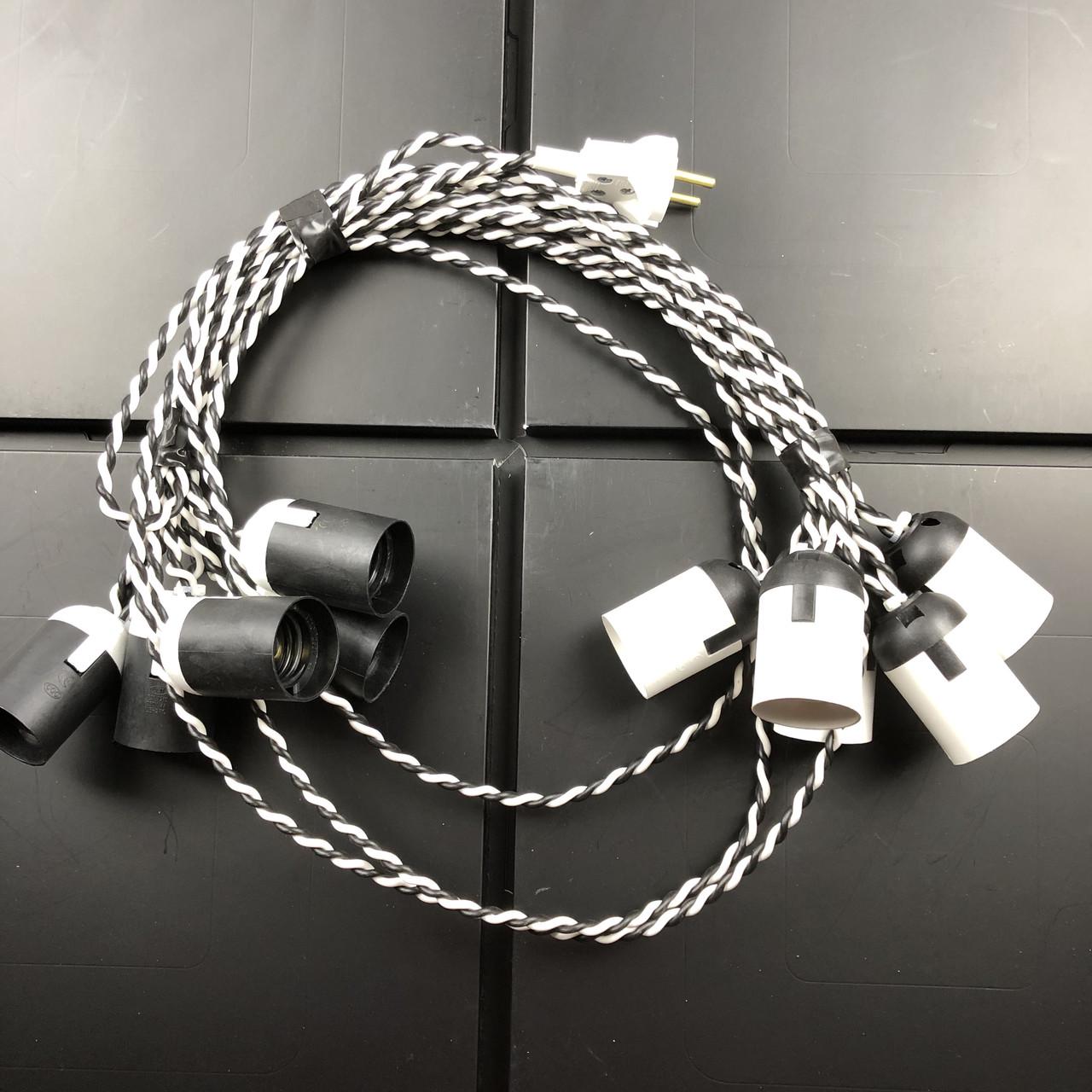 Ретро гірлянда для приміщень Alphatrade 5 м 10 філаментних LED ламп Зебра (120171) - фото 3