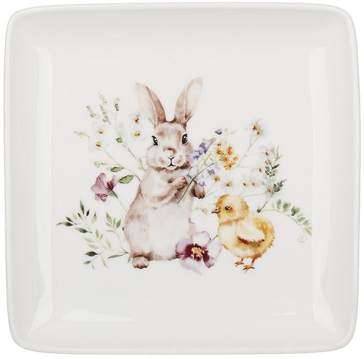 Тарелки фарфоровые Spring Story 4 шт. 15х15 см