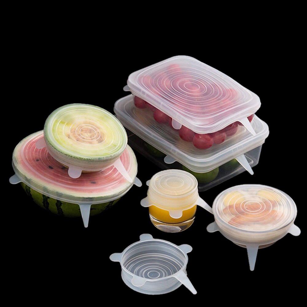 Крышки силиконовые 6 шт. Розовый (1842850642) - фото 5