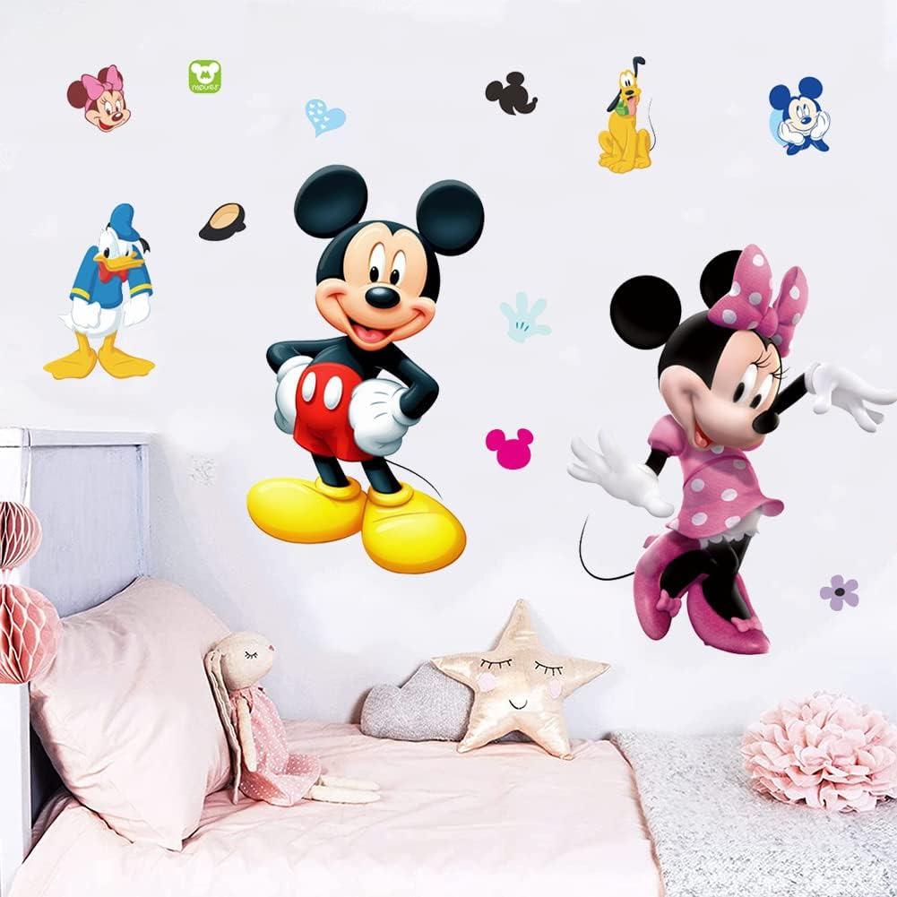 Набір вінілових наліпок Міккі та Мінні Маус для дитячої кімнати для дівчаток і хлопчиків 50х70 см - фото 6 Набір вінілових наліпок Міккі та Мінні Маус для дитячої кімнати для дівчаток і хлопчиків 50х70 см - фото 6