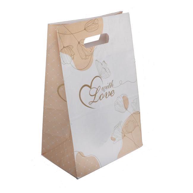 Пакет крафтовый Свадебный 190x280x120 мм 75 шт. (7056)