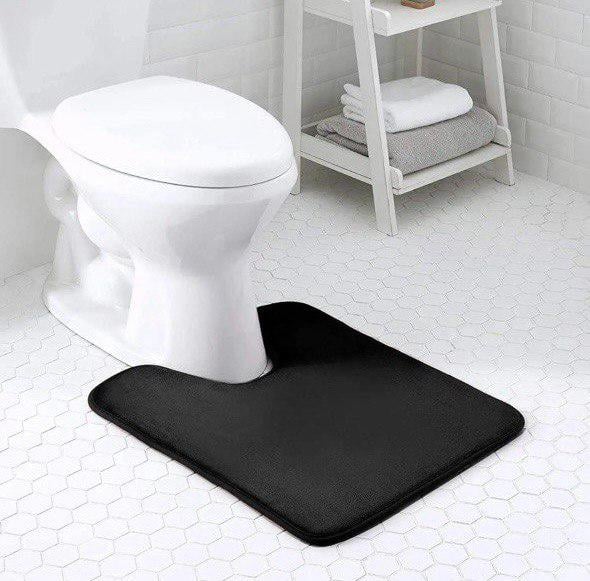 Коврик для туалета Smooth Premium Memory Foam 60х50 см Черный (KTSmooth0005) - фото 6