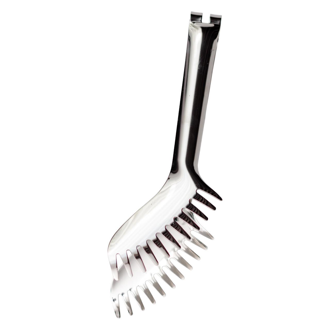 Щипцы кухонные металлические для мяса/рыбы/гриля 23х4 см. Серебристый (HP-8-65)