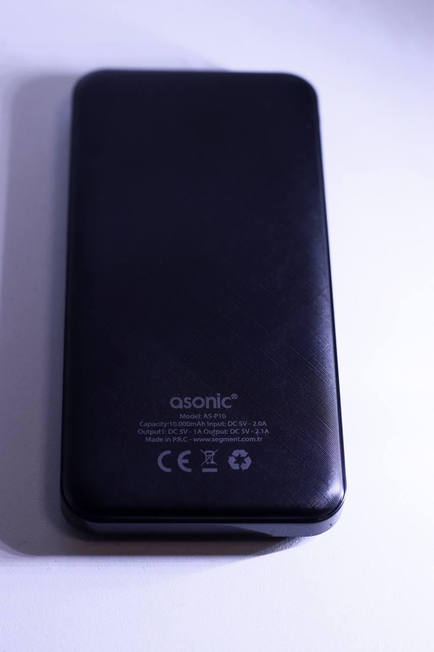 Повербанк Asonic AS-P10 10000 mAh 2,1 A 10 W Black - фото 3